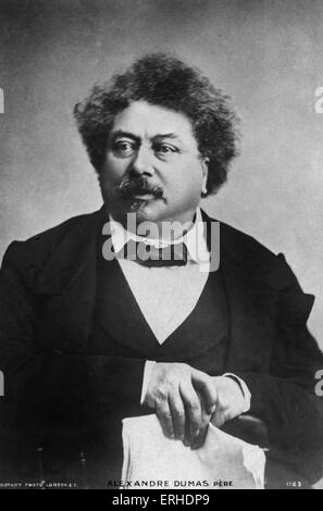 Alexandre Dumas père, portrait, auteur et dramaturge français, 24 juillet 1802 - 5 décembre 1870. Banque D'Images