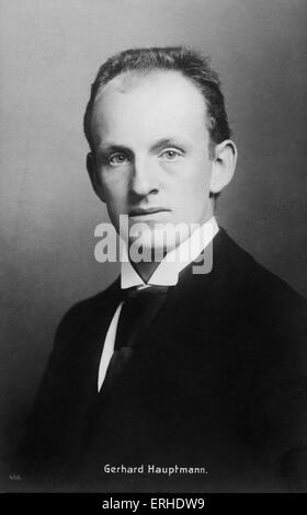 HAUPTMANN, Gerhard / Gerhart- Portrait du dramaturge allemand dramaturge allemand reçu Prix Nobel de littérature 1912. 15 Banque D'Images