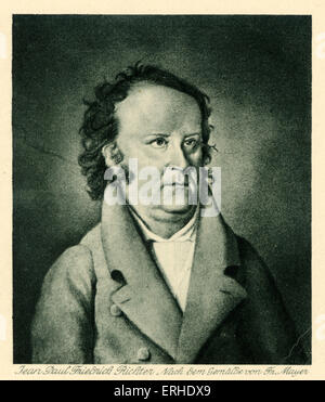 Jean Paul (ou Johann Paul Friedrich Richter), poète allemand dont les œuvres ont inspiré Mahler, Schumann et d'autres compositeurs (1763-1825). Banque D'Images