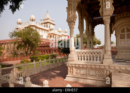 Le mausolée Jaswant Thada à Jodhpur, Rajasthan, Inde, Asie Banque D'Images