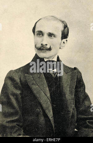 Edmond Rostand, portrait. Dramaturge et auteur dramatique français, 1 avril 1868 - 2 décembre 1918. Banque D'Images