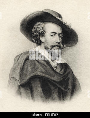 Peter Paul Rubens, portrait avec chapeau. Peintre baroque flamand, 28 juin 1577 30 mai 1640 à Siegen - Antwerpen Banque D'Images