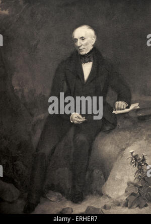 William Wordsworth, poète anglais, après le portrait de Henry W. Pickersgill. 7 avril 1770 - 13 Avril 1850 Banque D'Images