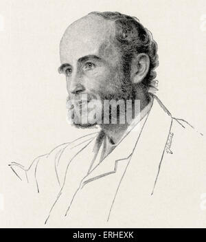 Le révérend John Richard Green - historien anglais 1837-1883. Après avoir gravé le dessin de Frederick Sandys Banque D'Images
