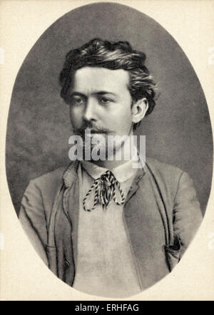 Anton Tchekhov - portrait 1888 à Feodossia en Crimée dramaturge russe / dramaturge ; 17 janvier 1860 - 2 juillet 1904. Banque D'Images