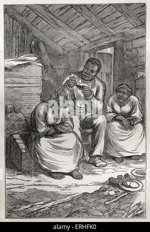 Harriet Beecher Stowe, roman 'Uncle Tom's Cabin : un conte de la vie parmi les humbles' -. D'abord publié 1852. illustration de Banque D'Images