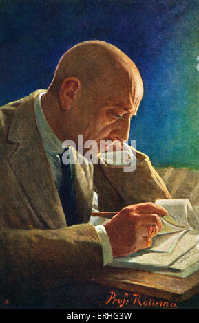 Gabriele D'Annunzio - portrait de l'écrivain et poète italien de la lecture. 12 mars 1863 - 1 mars 1938. Banque D'Images