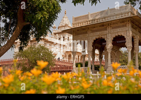 Le mausolée Jaswant Thada à Jodhpur, Rajasthan, Inde, Asie Banque D'Images