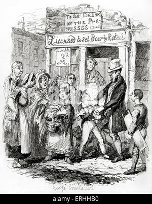 Charles Dickens, 'Les Aventures d'Oliver Twist' : Oliver réclamés par ses amis affectueux. La romancière anglaise 7 Banque D'Images