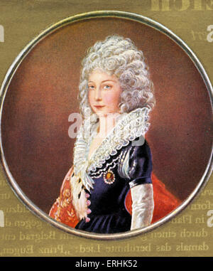 Maria Theresa. Portrait de l'Impératrice du Saint Empire Romain. Elle était aussi l'archiduchesse d'Autriche et Reine de Hongrie et de Bohème. Banque D'Images