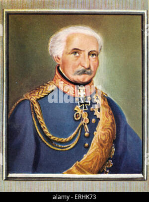 Gebhard Leberecht von Blücher. Portrait de Generalfeldmarschall prussien qui a conduit son armée contre Napoléon Ier à la bataille de Banque D'Images