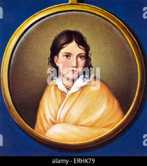 Bettina von Arnim. Portrait de la comtesse d'Arnim. L'écrivain allemand. 4 avril 1785 - 20 janvier 1859 Banque D'Images