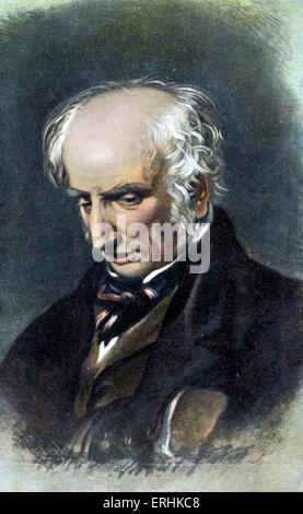 William Wordsworth, portrait. Poète anglais. 7 avril 1770 - 13 Avril 1850 Banque D'Images