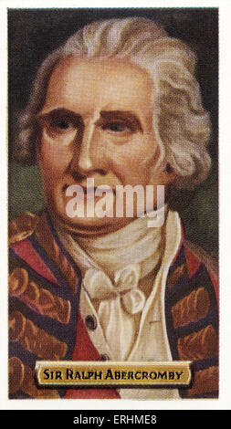 Sir Ralph Abercromby écossais - lieutenant-général. RA : 7 octobre 1734 - 28 mars 1801. Remarqué pour son service dans les guerres napoléoniennes, au cours de laquelle il a été tué en action. Banque D'Images