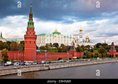 Vue panoramique du Kremlin à Moscou, Russie Banque D'Images