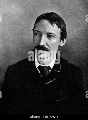 Robert Louis Stevenson - écrivain écossais : 13 novembre 1850 - 3 décembre 1894. Banque D'Images