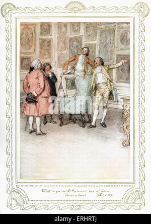 Richard Brinsley Sheridan's play - "l'école pour des scandales. Acte 4, Scène 1 - 'Qu'est-ce que vous voir Monsieur Premium ? Le regarder - Banque D'Images