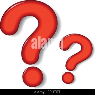 Vector illustration of question mark signe sur fond blanc Illustration de Vecteur