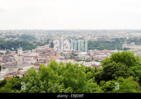 Paysage de la ville de Lvov, Ukraine Banque D'Images