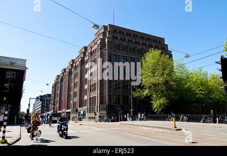 Les archives et la bibliothèque Stadsarchief à Amsterdam. Banque D'Images