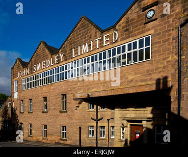 John Smedley Ltd designer usine de tricot à Moulins en Lea Lea Bridge près de Matlock, Derbyshire, Angleterre Royaume-uni construit à l'origine 1784 Banque D'Images