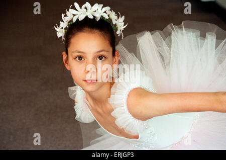 Charlotte Chan, un danseur de ballet a été choisi pour danser avec le Ballet Royal. 18 octobre 1993. Banque D'Images