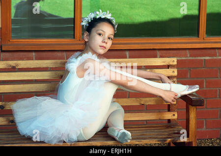 Charlotte Chan, un danseur de ballet a été choisi pour danser avec le Ballet Royal. 18 octobre 1993. Banque D'Images