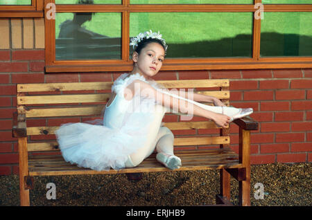 Charlotte Chan, un danseur de ballet a été choisi pour danser avec le Ballet Royal. 18 octobre 1993. Banque D'Images