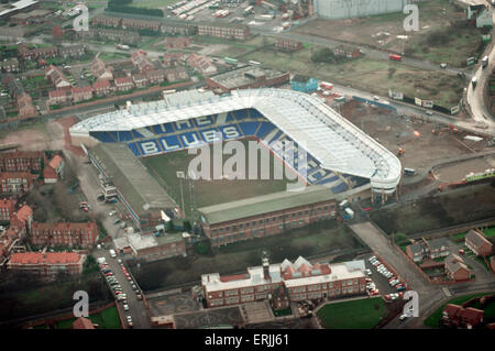 Vue aérienne de St Andrews stadium, terrain de Birmingham City Football club. 13 janvier 1995. Banque D'Images