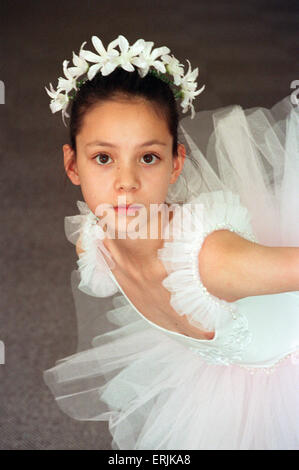 Charlotte Chan, un danseur de ballet a été choisi pour danser avec le Ballet Royal. 18 octobre 1993. Banque D'Images