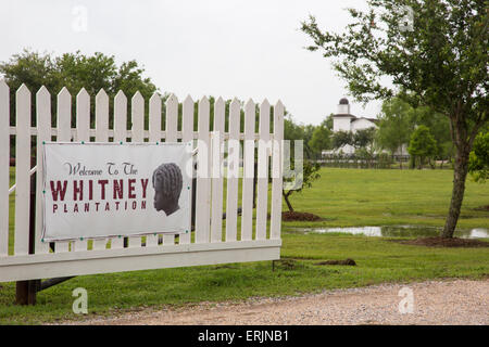 Wallace, Louisiane - La plantation de Whitney, une plantation de sucre qui a été transformé en un musée pour raconter l'histoire de l'esclavage. Banque D'Images