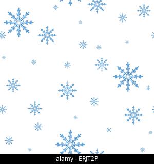 Modèle vectoriel continu de l'arrière-plan de célébration des flocons de neige. Illustration de Vecteur