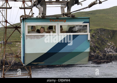 Dursey Island Télécabine sur la péninsule de Beara en Irlande Banque D'Images