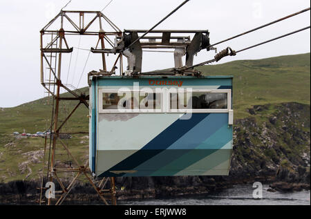 Dursey Island Télécabine sur la péninsule de Beara en Irlande Banque D'Images