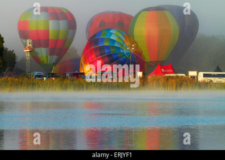 Montgolfières, ballons sur le lac Rotoroa Festival, Waikato, Hamilton, Waikato, Nouvelle-Zélande, île du Nord Banque D'Images