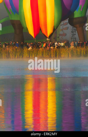 Peg Leg Pete le Pirate Parrot ballon à air chaud, plus de ballons, Lake Rotoroa Festival Waikato, Hamilton, Waikato, île du Nord, N Banque D'Images