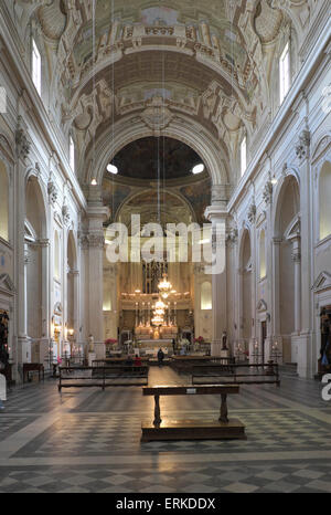 A l'intérieur de l'église de Santa Maria del Carmine, Florence, Toscane, Italie Banque D'Images