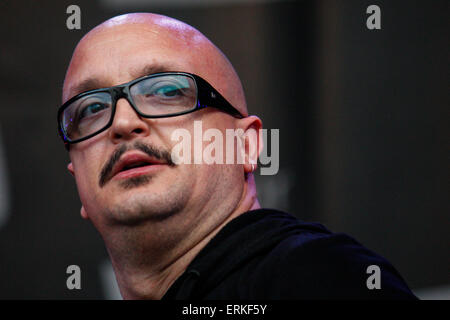 Turin, Italie. 09Th Juin, 2015. Dans photo Giovanni Falzone de Tinissima 4et au Festival de Jazz de Turin. © Elena Aquila/Pacific Press/Alamy Live News Banque D'Images