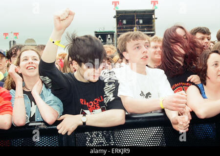 T dans le parc Music Festival, Strathclyde Park, Lanarkshire, en Écosse, le 14 juillet 1996. Banque D'Images