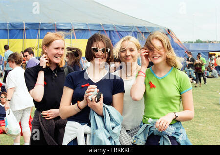 T dans le parc Music Festival, Strathclyde Park, Lanarkshire, en Écosse, le 13 juillet 1996. Banque D'Images