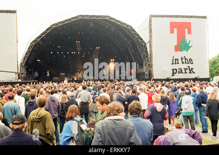 T dans le parc Music Festival, Strathclyde Park, Lanarkshire, en Écosse, le 13 juillet 1996. Banque D'Images