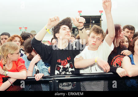 T dans le parc Music Festival, Strathclyde Park, Lanarkshire, en Écosse, le 14 juillet 1996. Banque D'Images