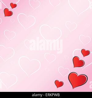 Vector illustration de l'amour rose concept d'arrière-plan Illustration de Vecteur