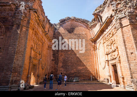 La Santisima Trinidad de Parana, UNESCO World Heritage Site, un des mieux conservés missions jésuites, le Paraguay, Amérique du Sud Banque D'Images