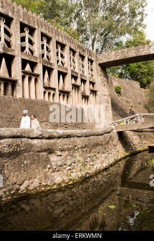 Rock Garden, Chandigarh, le Punjab et l'Haryana Provinces, Inde, Asie Banque D'Images