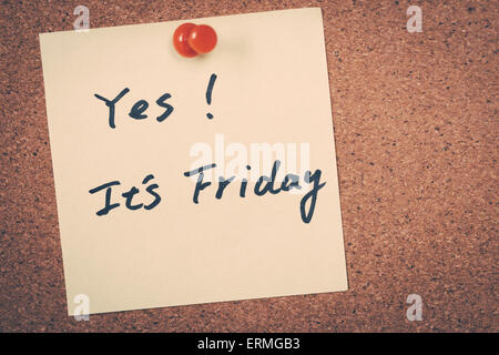 C'est vendredi Banque D'Images