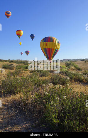 Montgolfières à 2015 Temecula ballon et Festival des vins en Californie du Sud Banque D'Images