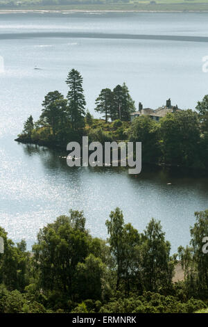 Brandlehow sur le lac Derwent Water, Borrowdale, Cumbria. Banque D'Images