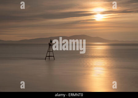 Dubmill Point sur la côte de Solway en Cumbria Banque D'Images