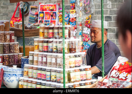 La rue musulmane à Xian, Chine Banque D'Images